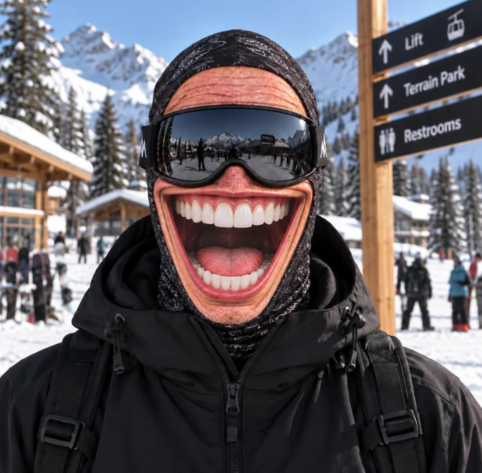 Smiley Ski Masks